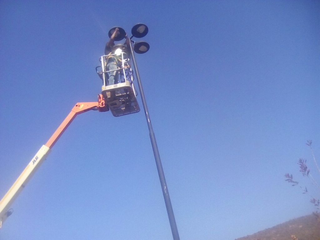 Moruleng mal,Lights installation